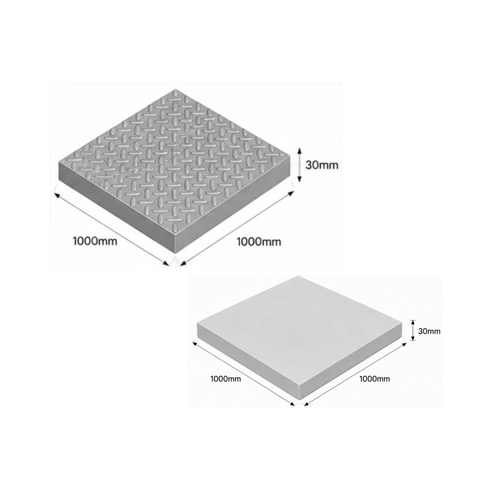 Close Back Plat Bordes Mesh 38 × 38 mm (H31)