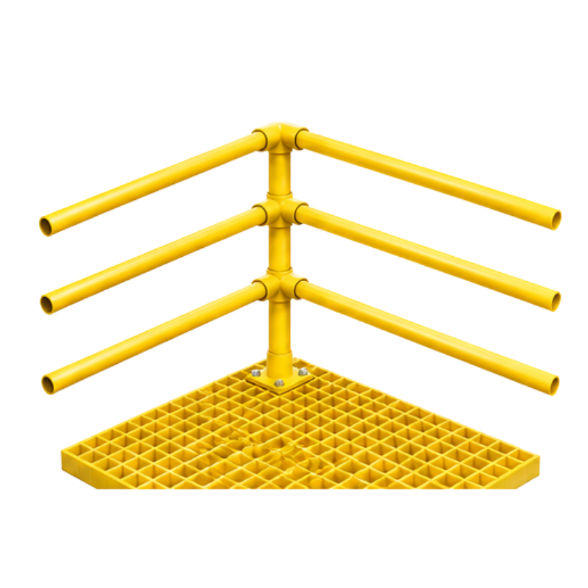 Three-Line Handrail Systems - Continue Stand Handrail