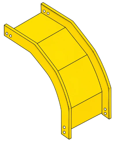 90° Outside Vertical Elbow Tray