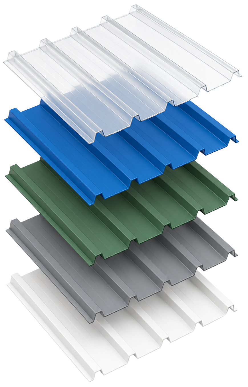 DROF FRP roofing and cladding product construction